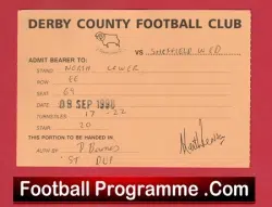 Derby County v Sheffield Wednesday 1998 – Football Ticket Duplicate Issue