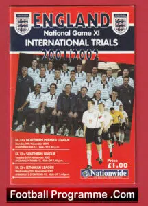 England Trials Games 2001 – FA XI PLUS