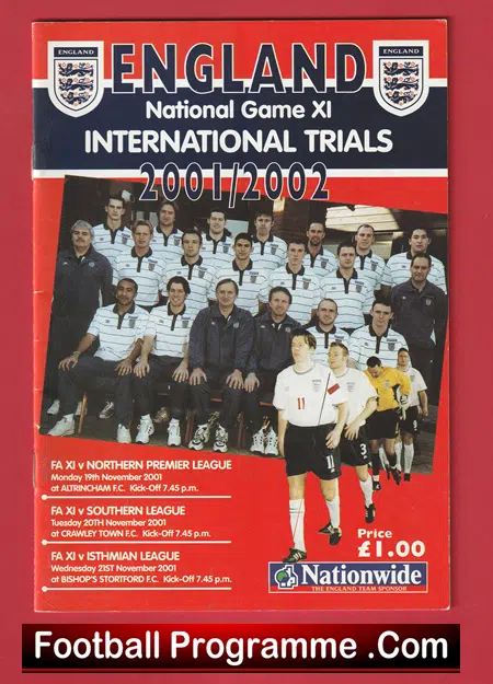 England Trials Games 2001 - FA XI PLUS - Image 2