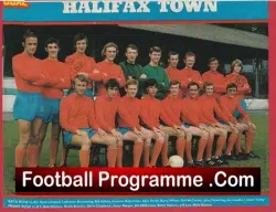 Halifax Town Football Club Multi Autographed Signed Team Picture 1970's - football memorabilia