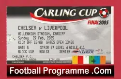 Liverpool v Chelsea 2005 – Cup Final Ticket Millennium Stadium Cardiff