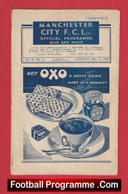 Manchester City v Grimsby Town 1948 – 1940s