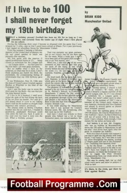 Manchester United Brian Kidd Signed Autographed Picture Info Sheet