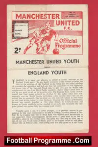 Manchester United v England 1967 – Youth Match + Brian Kidd