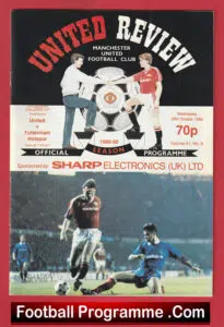 Manchester United v Tottenham 1989 – Signed Bobby Charlton