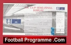 Newcastle United v Tottenham 1999 – Replay Ticket Old Trafford