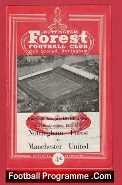 Nottingham Forest v Manchester United 1959 – Man Utd
