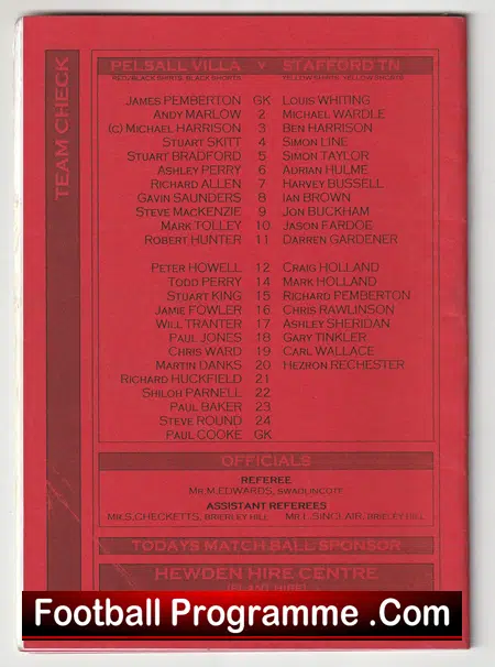 Pelsall Villa v Stafford TN 2003 - Image 3