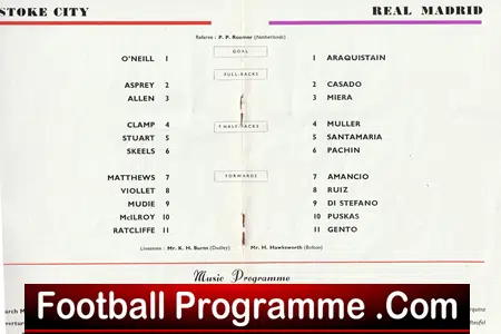 Stoke City v Real Madrid 1963 - Centenary Match Pushkas - Di Stefano - Image 4