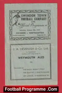 Swindon Town v Northampton Town 1947 – 1940s