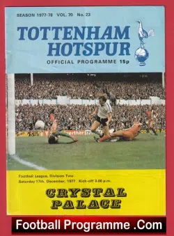 Tottenham Hotspur v Crystal Palace 1977