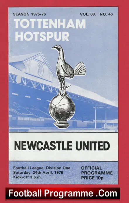 Tottenham Hotspur v Newcastle United 1976