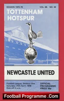 Tottenham Hotspur v Newcastle United 1976