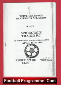 Wolves Wolverhampton Al Stars v Springvale Tranco 1999 – Willenhall Town