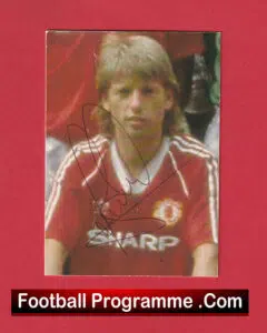 Manchester United Jesper Olsen Signed Autograph Man Utd