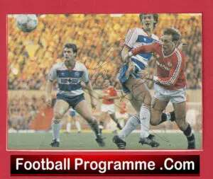 Manchester United Peter Barnes Signed Autograph Man Utd