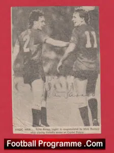 Manchester United Peter Barnes Signed Autograph Man United