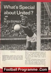 Manchester United Alex Stepney Signed Autograph Man United