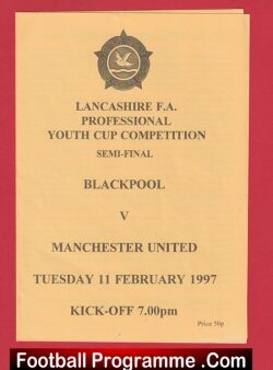 Blackpool v Manchester United 1997 – Lancashire Youth Semi Final Beckham