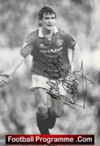 Manchester United Mark Hughes + Lee Sharpe Signed Autographed Picture