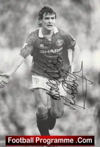 Manchester United Mark Hughes + Lee Sharpe Signed Autographed Picture