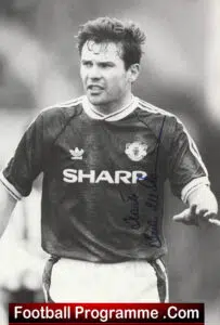 Manchester United Brian McClair + Liam O’Brien Signed Autographed Picture Man Utd