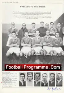 Manchester United Harry McShane Signed Autographed Picture Man Utd 50’s