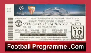 Sevilla v Manchester United 2018 – Football Ticket