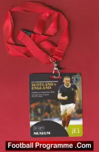 Scotland v England 2023 – Hampden Park Lanyard Ticket