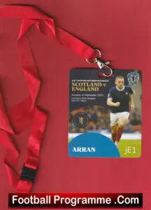 Scotland v England 2023 – Hampden Park Lanyard Ticket