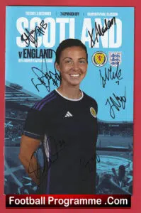 Scotland Ladies v England 2023 – Womens Football Multi Signed