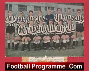 Newcastle United Football Club Multi Autographed Signed Team Picture 1963