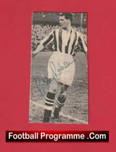 West Bromwich Albion Bobby Robson Signed Autograph 1955 – 1956 WBA