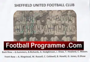 Sheffield United Football Club Multi Autographed Signed Team Picture 1957 1958