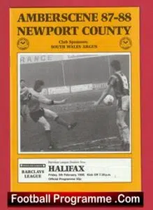Newport County v Halifax Town 1988 – Last Season