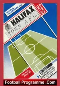 Halifax Town v Newport County 1987 – Last Season