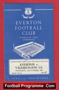 Everton v Valerengens IF 1964 – Inter Cities Fairs Cup