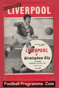 Liverpool v Birmingham City 1963 – 1960’s