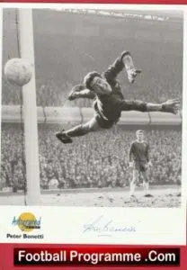 Chelsea Peter Bonetti Autographed Signed Picture Card