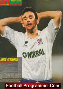Tranmere Rovers John Aldridge Autographed Signed Picture