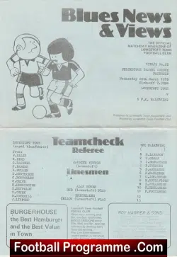 Lowestoft Town v 1FK Falkoping 1979 - Friendly Match - Sweden Team