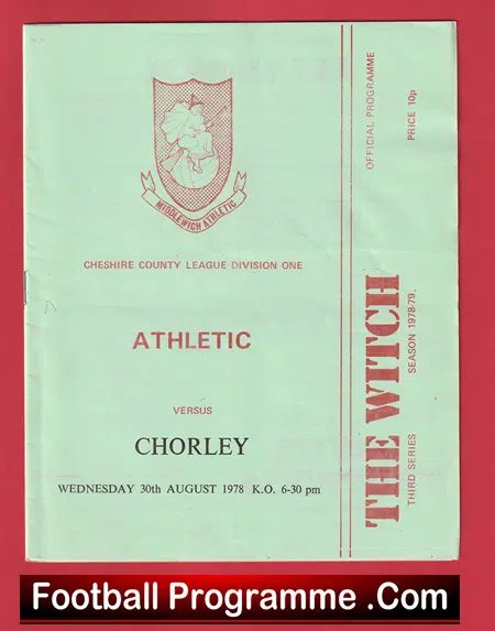Middlewich Athletic v Chorley 1978 - Cheshire League - Image 2