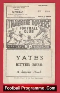 Tranmere Rovers v Gateshaed 1961