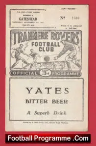 Tranmere Rovers v Gateshaed 1961
