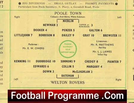 Poole Town v Welton Rovers 1962 - Western League Game - Image 3