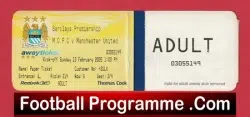 Manchester City v Manchester United 2005 – Football Ticket