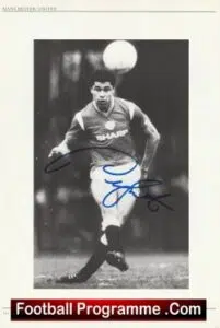Manchester United Paul McGrath + Gordon Strachan Signed Picture Man Utd