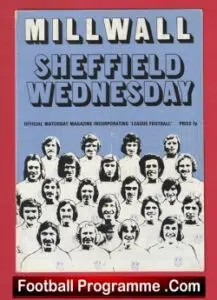 Millwall v Sheffield Wednesday 1973