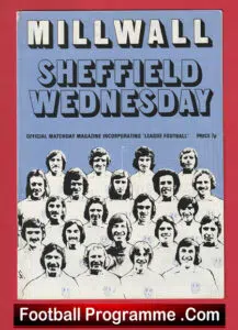 Millwall v Sheffield Wednesday 1973