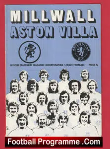 Millwall v Aston Villa 1973